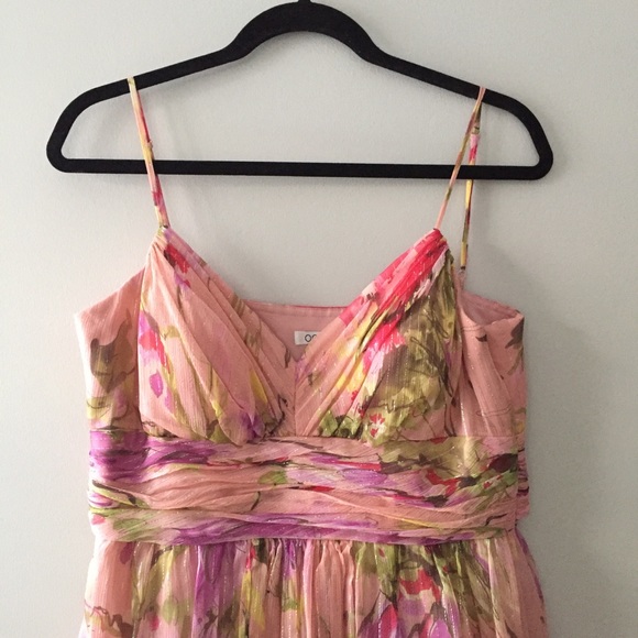 NWT OC Oleg Cassini Dress Size 14 Pink Purple - Picture 2 of 8